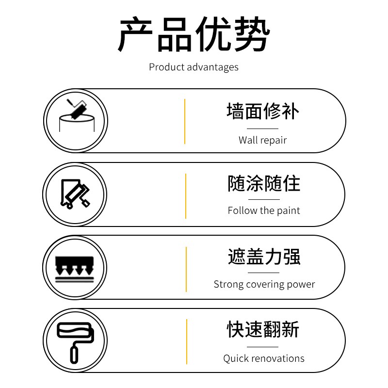 防水补墙膏墙面修补翻新白色家用B腻子墙体防潮防霉乳胶漆修复神