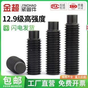 M3M4M5M6M8M10 金超12.9级凸端无头螺丝紧定螺钉机米基米止付螺钉