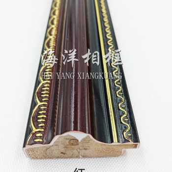 现货厂销背景墙欧式画框镜框十字绣装裱石膏相框实木线条亮金A:52