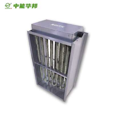 【中能】工业辅助电加热器 恒温空气加热器 船用框架式翅片加热器