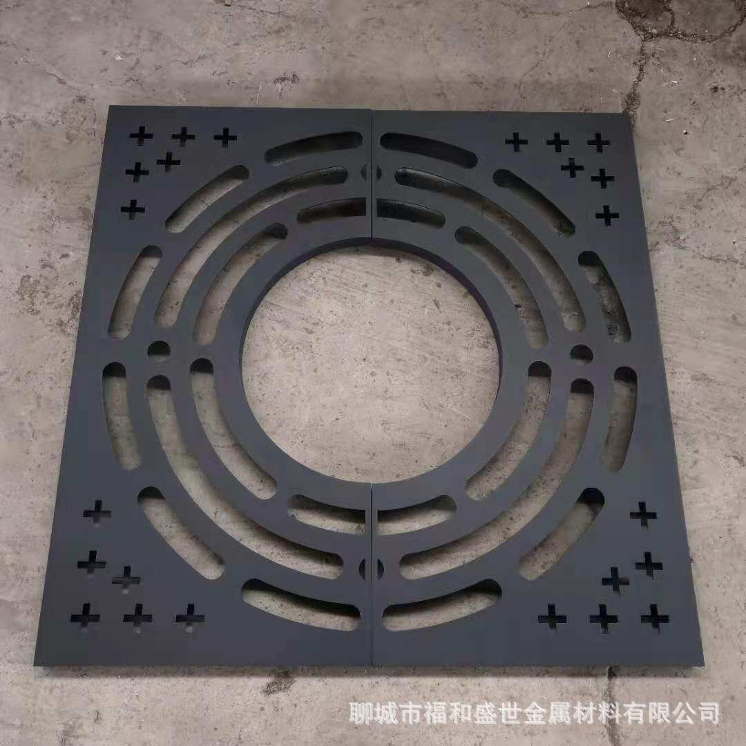 苏州市政工程铸铁树池篦子护树板不锈钢树坑装饰蓖子树穴盖板树用