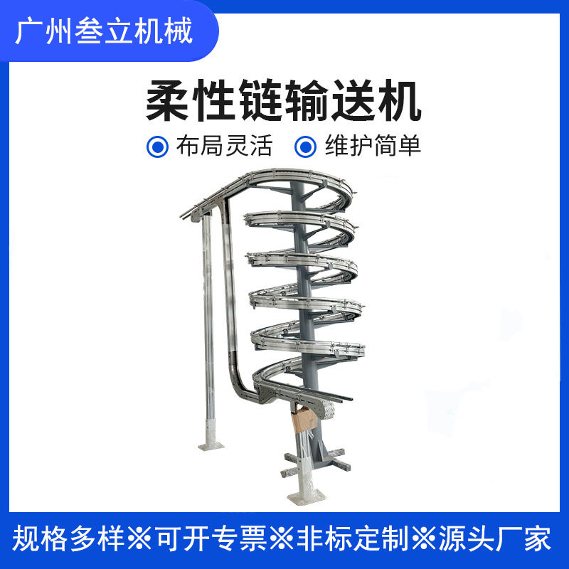 叁立螺旋输送机纸箱桶装水食品