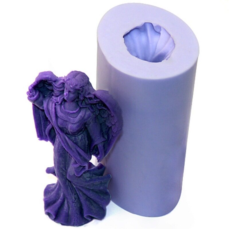 妮可R1010 立体天使硅胶模具 手工皂模具 蜡烛模具 香皂肥皂皂模