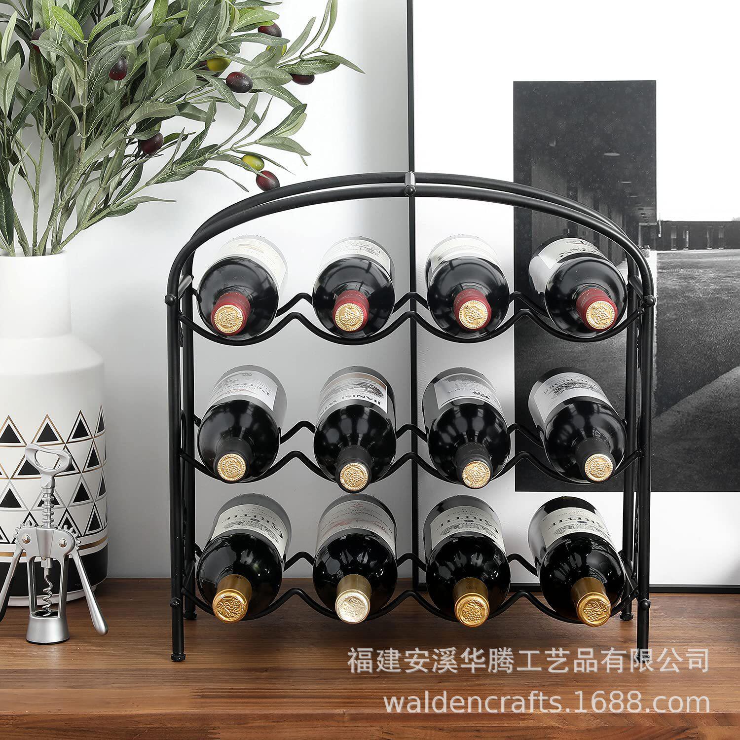 简易多层酒架创意红酒架酒柜摆件家用欧式红酒架