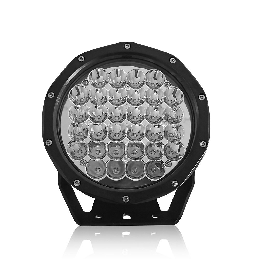 LED255W 9寸越野射灯 辅助前杠车顶灯 改装灯船用探照游艇灯