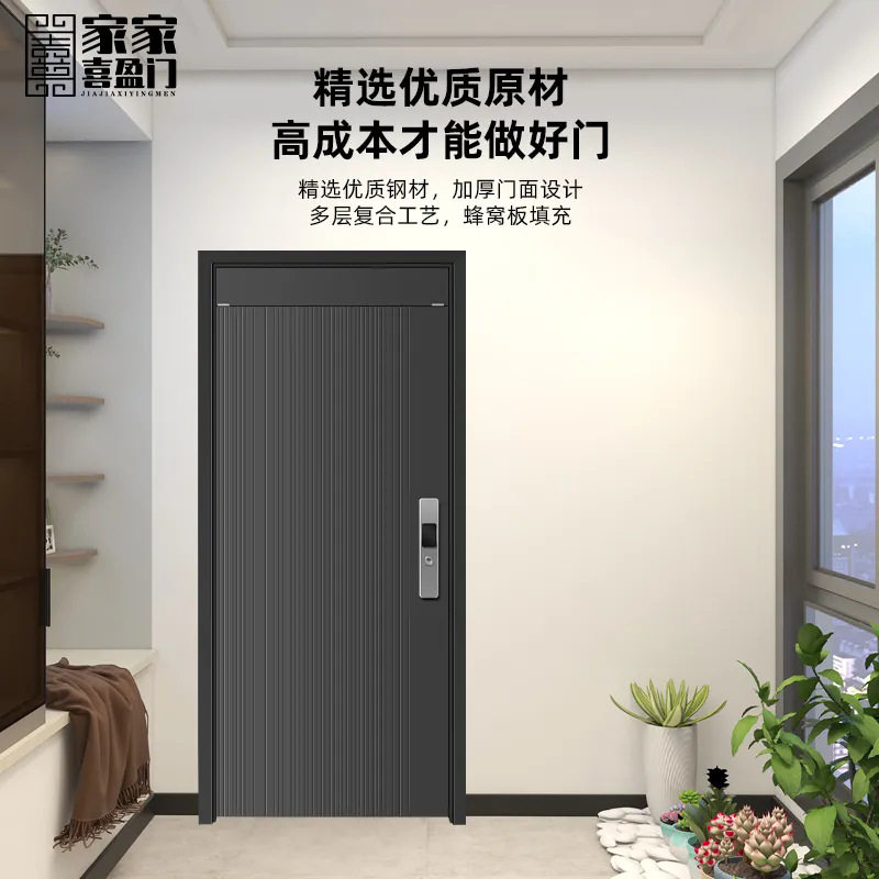 甲级防火铸铝高强防盗子母门