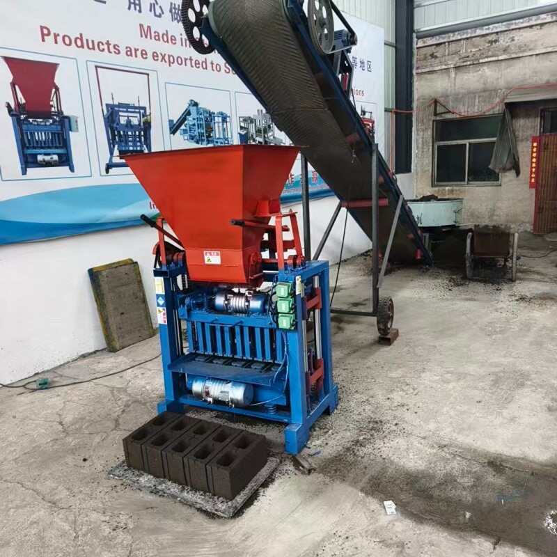 4-35型成套制砖机 水泥工字砖铺路彩砖机 混凝土砌块砖机生产线