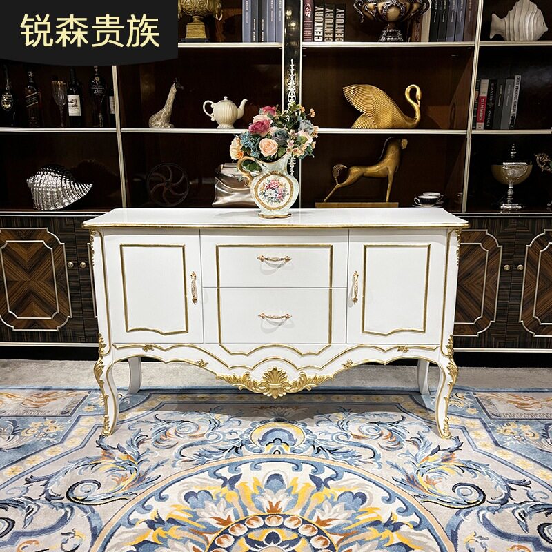 法式实木宫廷奢华餐边柜