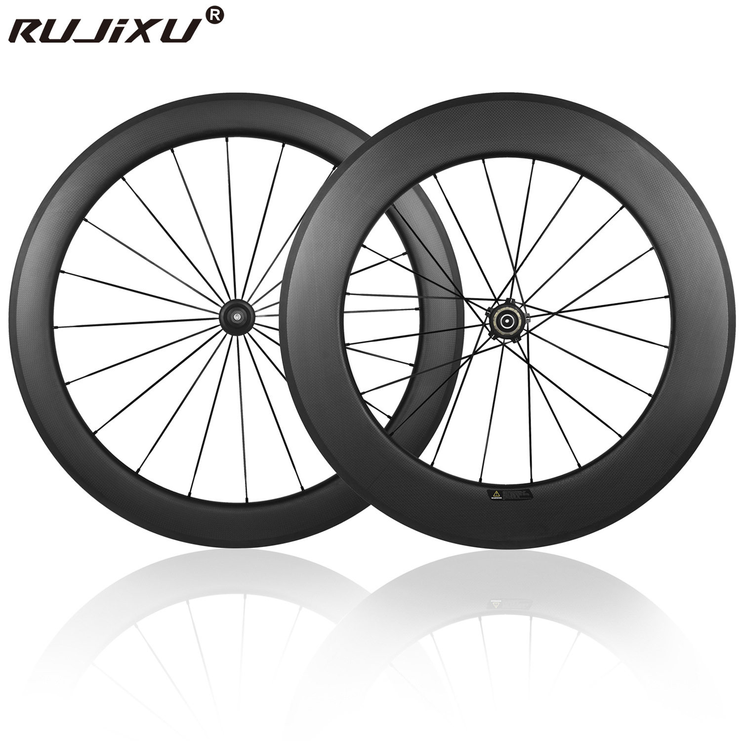 RUJIXU120响碳纤维公路自行车轮组V/C圈刹台湾 信大破风条轮毂