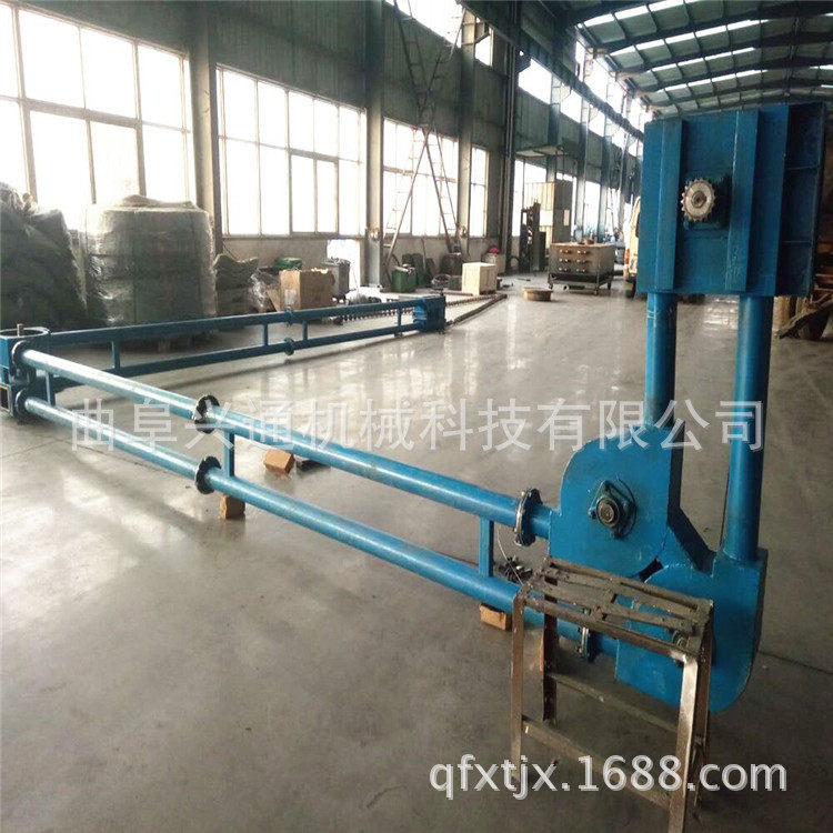 不锈钢管链提升机 可定制管链式上料机 化工业管链输送机视频