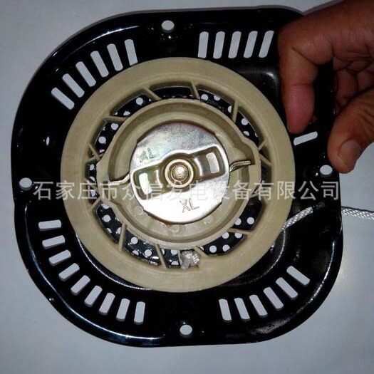 发电机拉盘方D型168/170/188/190F汽油2/3/5KW千瓦手拉启动器隆鑫
