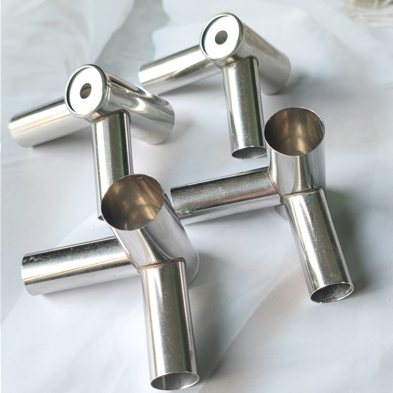 速发蚊钢脚件三通接头宫廷不锈帐管蚊帐支架压配加厚蚊帐三通配件