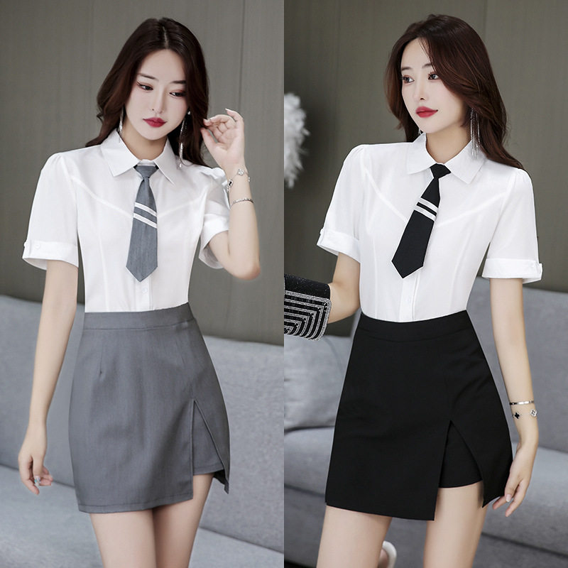 速发学院风足浴足疗技师服裤裙套装按酒店V空姐制服洗工 摩浴衣