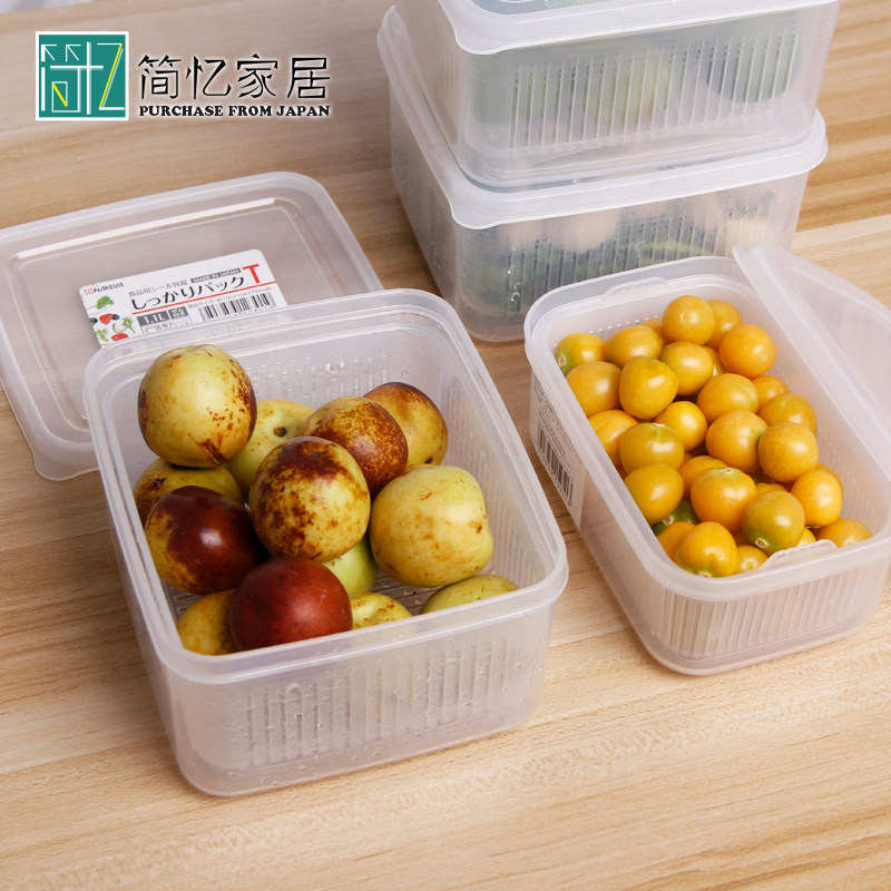 速发葱花盒姜蒜调料保鲜盒沥水豆腐盒冰箱储物密封盒果蔬收纳