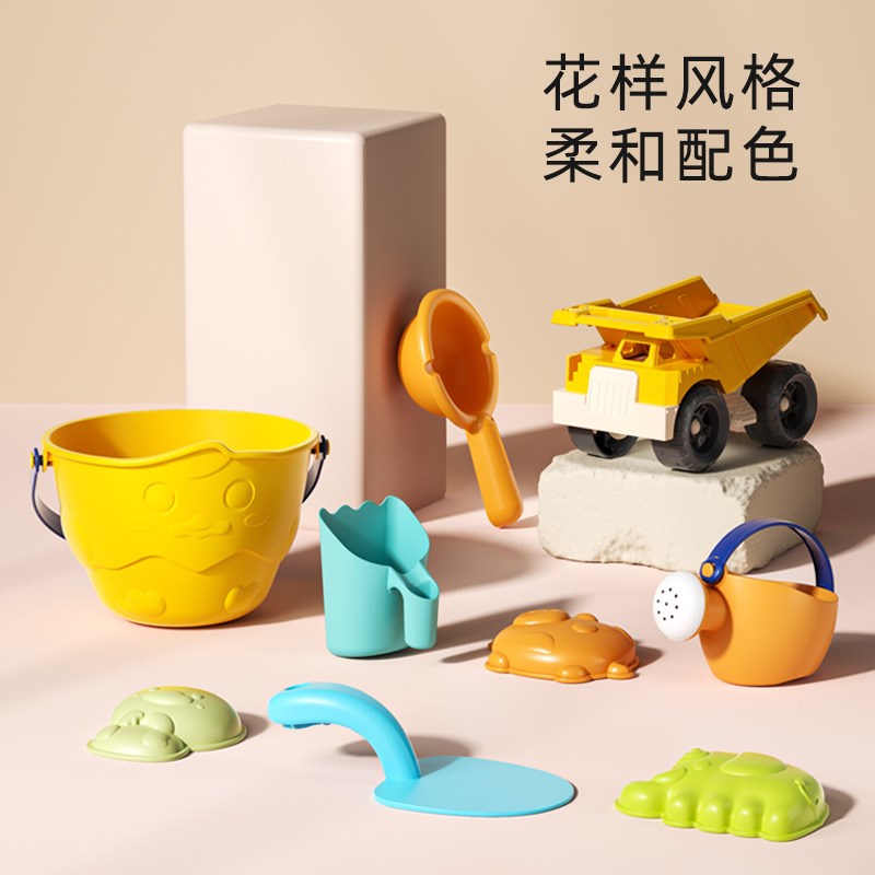 速发儿童恐龙骷髅头沙车玩具套装玩沙铲子挖童工具翻斗滩沙滩儿沙