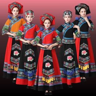 速发成人景颇族服饰盛装民族风合数服少唱民演舞蹈表演学校族出服