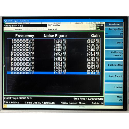 速发5-18GHz 26dB F:1.2dB P1dB:11dBm A 5V 射频低噪声器