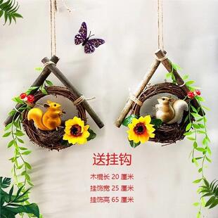 速发花环装 饰植 饰墙上挂件墙壁壁挂客厅房间挂墙壁饰幼儿园环创装
