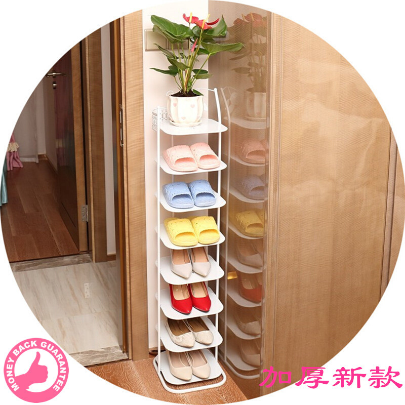 经济型简易家用鞋架子省空间门口简约现代组装铁艺多层防尘小鞋柜