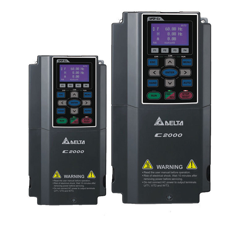 台达变频器VFD007C43A-21 380V/3P,0.75kW,内置10k PLC电机