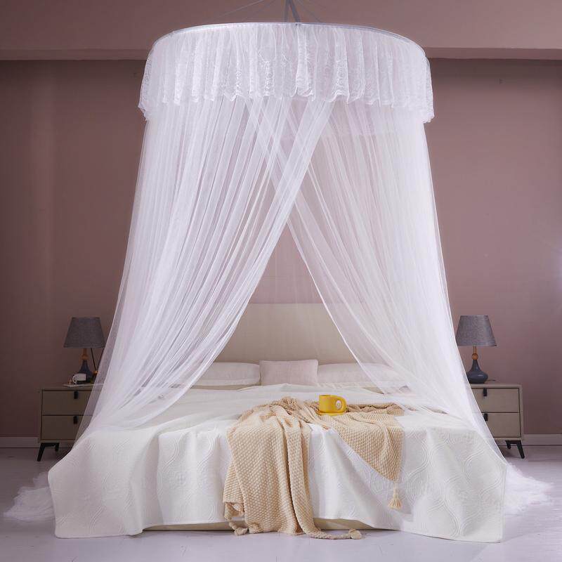 送吸盘挂钩 免安装加密圆形吊顶蚊帐落地公主双人1.21.51.8米60cm