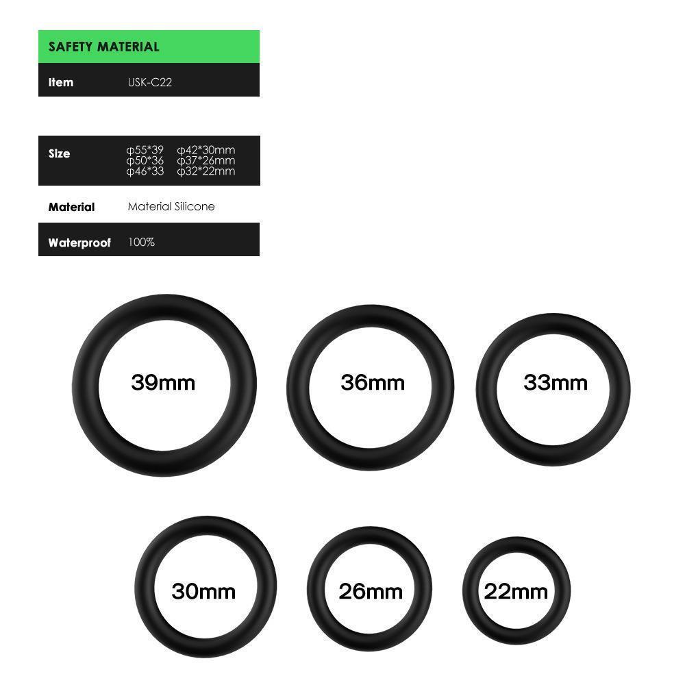 私密-C22男朋友持硅胶环锁精环男用穿戴6环情趣成人用品外贸出口