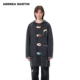 ANDREA MARTIN秋冬新款 复古趣味双面羊毛呢中长大衣女保暖外套