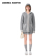 ANDREA 连帽学院毛针织开衫 MARTIN 百褶短裙休闲套装 秋冬新品