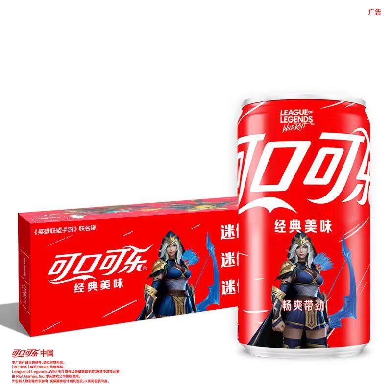 可口可乐含糖mini罐装200ML*12罐组整箱碳酸饮料迷你小瓶