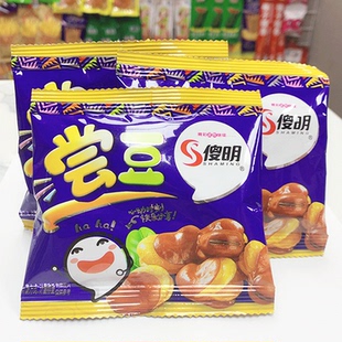 尝豆兰花豆蚕豆休闲吃货8090后傻明牛肉味零食小吃豆类炒货坚果