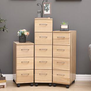 25/30cm宽实木窄角夹缝收纳柜多层木质抽屉式缝隙小窄床头储物柜