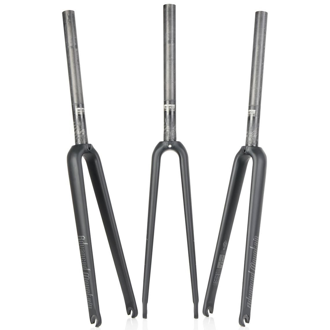 AM R6超轻碳纤维前叉700C公路自行车碳前叉C夹公路碳叉23C 25C