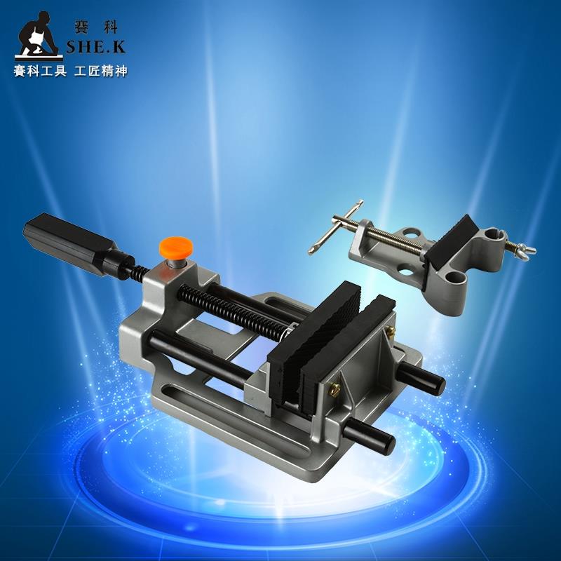 铝合金微型台钳桌虎钳平口钳夹持工具家用工作台夹钳平推式台虎钳