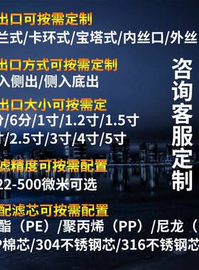 DN50 7锅不AY-QZ-20锈钢泥沙杂质过滤器井水5塔冷却循环水池炉游