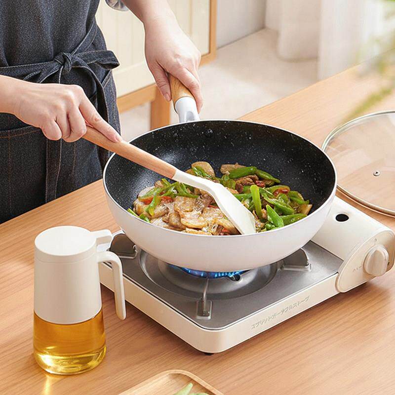 不炒锅粘无品牌/锅家用平底气炒锅菜锅单人一人食二人用小电磁炉