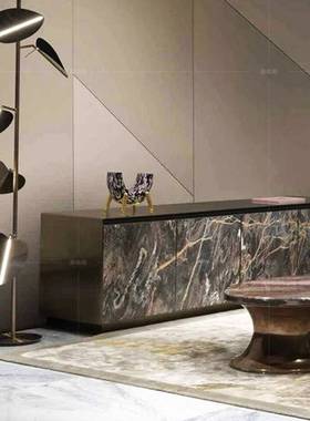 意奢式大理感石电视柜76102轻高级落地储物地高端客厅家柜用现代