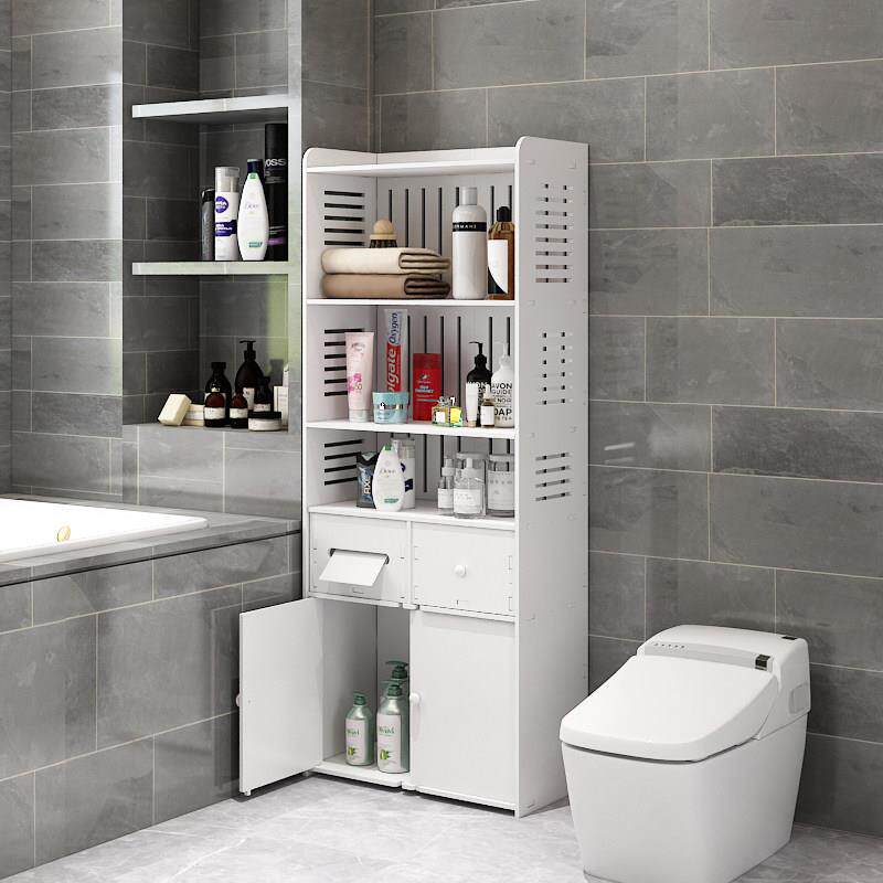 卫间落地置物架浴多层室储0231物式收生纳柜厕所壁挂洗手间马桶边