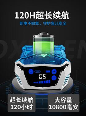 SQG鱼缸增氧泵静音家直用气泵交流氧充氧泵充打氧泵ZNI养电鱼充氧