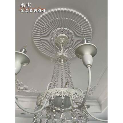 U灯盘彷石YFS欧式法式膏吊顶灯座造型灯灯池装P饰材料饰现代雕花