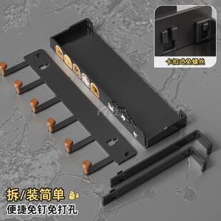 门后双层衣架免打孔卧室GWJ门上挂钩门背式衣帽架置门收纳架挂物