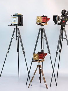 复古棕色柯达三角架相机模型 饰 饰摄影道具装 橱窗装