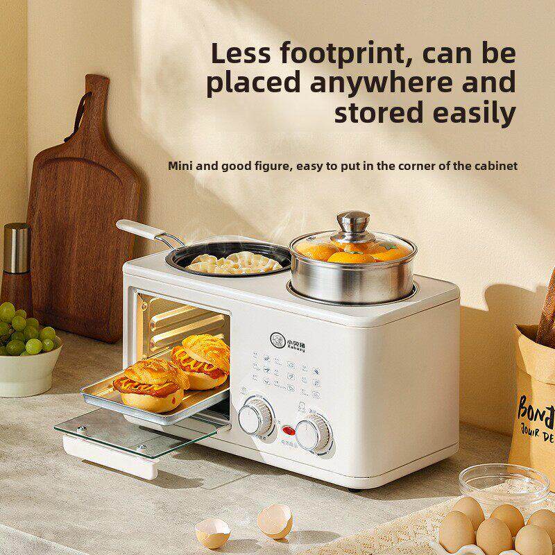 人四一合早餐机家用小烤多懒功能蒸、煎727、烤一体锅礼箱品