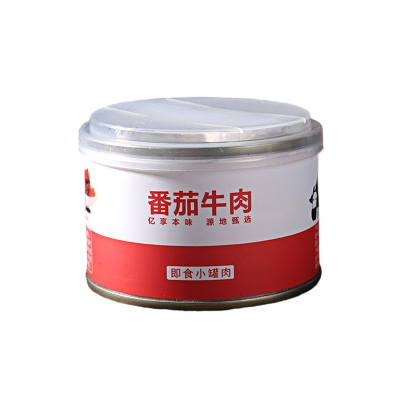 内蒙古牛羊肉厂家直发番茄牛肉罐头开盖即食大块牛肉完整过瘾肉粒