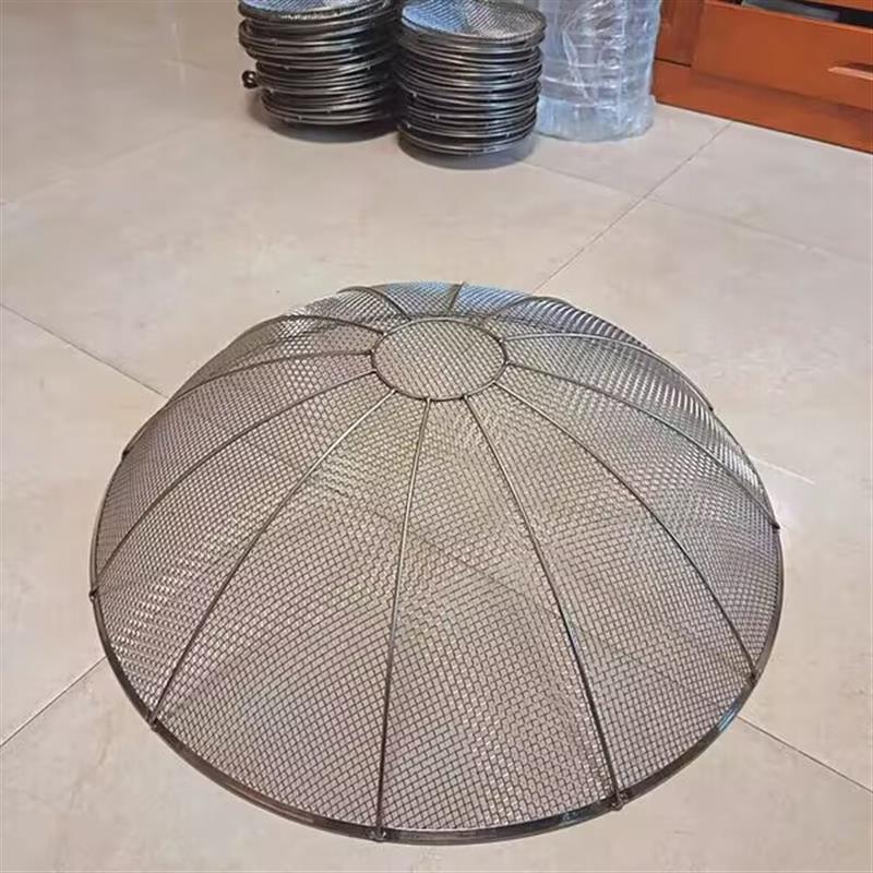 热销把手不锈钢筛子30p4 炒瓜子板栗茶叶艾绒园艺筐细沙土筐筛网