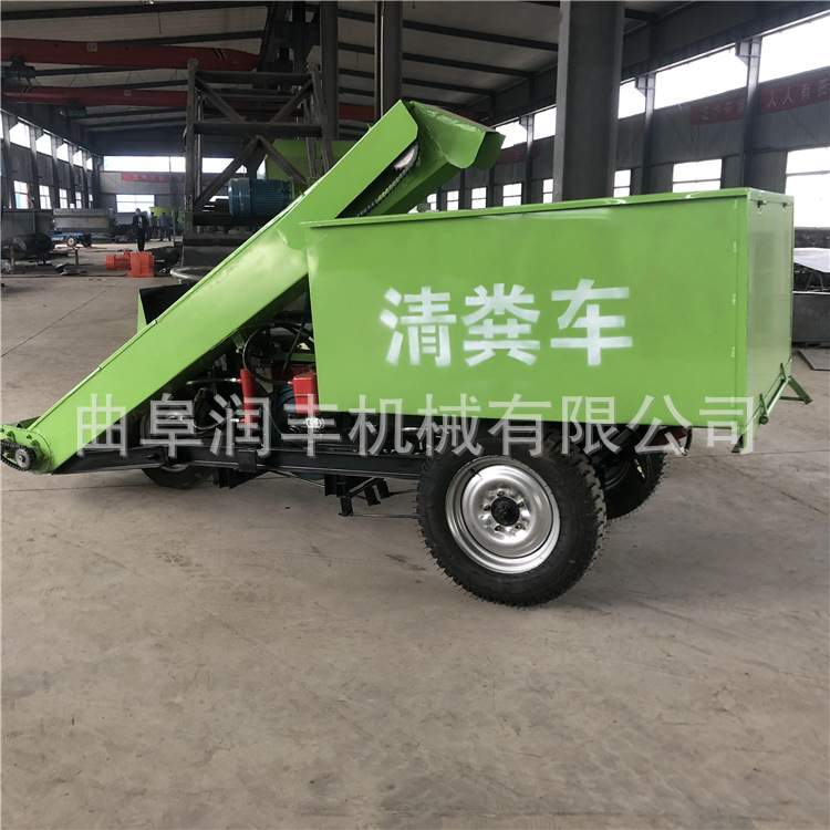 五方大容量扒粪机贴地面四轮刮板清粪车翻斗液压自卸铲粪运输一体