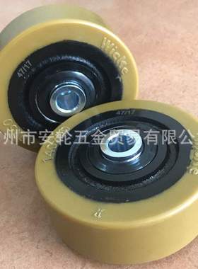 德国WICKE-TOPTHANE威卡脚轮6寸聚氨酯叉车轮 140mm承载轮 驱动轮