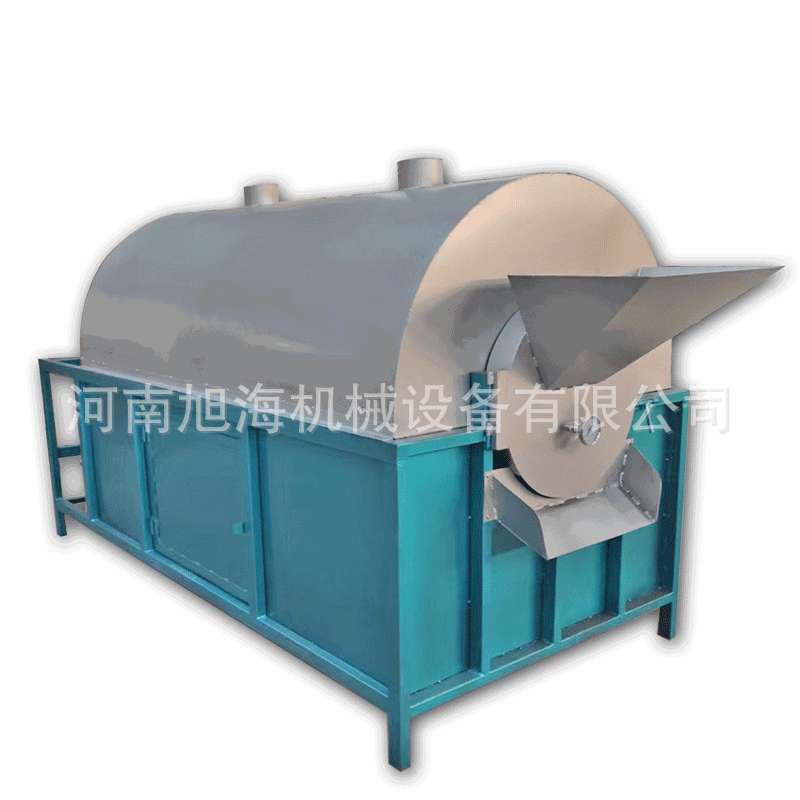 新型滚筒炒料机电加热炒货机花生芝麻菜籽榨油炒籽机榨油烧柴炒锅