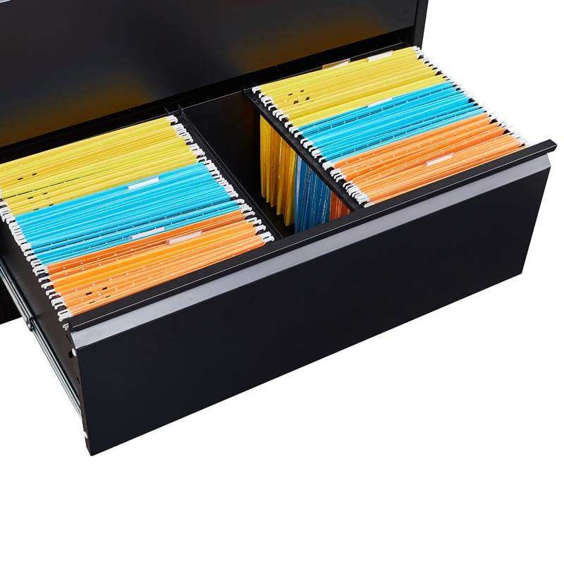 加厚办公室挂劳柜a4fc钢制文件办公置物柜卡箱三斗四斗档案抽屉柜