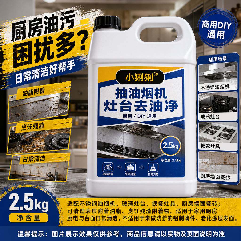 厨房灶具油污清洁膏抽油烟机灶台