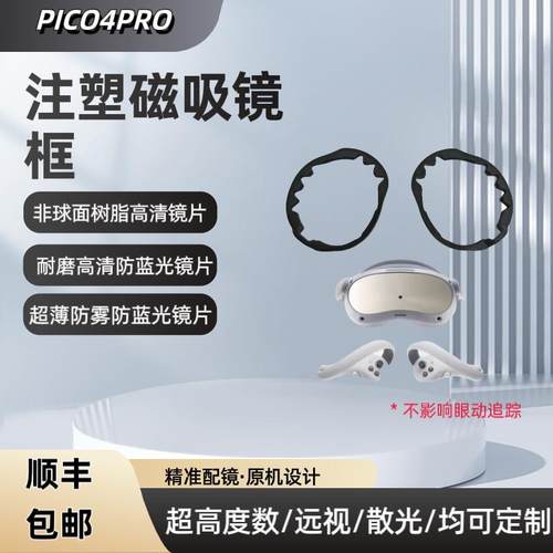Pico4Pro配镜近视眼镜片Pico4Pro散光防蓝光防雾定制不影响眼动